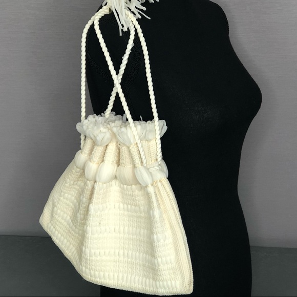Handbags - Vintage Handmade Drawstring Pouch Bag